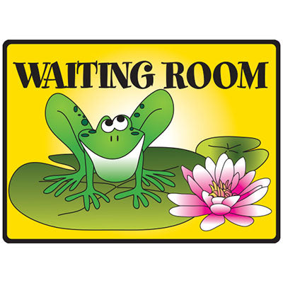 Clinton Waiting Room Sign — for Accessories in Clinical and Institutional Care