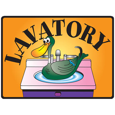 Clinton Lavatory Sign — for Accessories in Clinical and Institutional Care