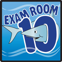 Clinton Sign, Ocean Series, Exam Room 10 Sign — for Accessories in Clinical and Institutional Care
