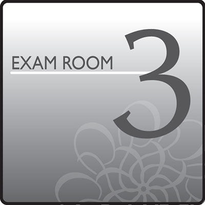 Clinton Standard Exam Room Sign 3 — for Accessories in Clinical and Institutional Care