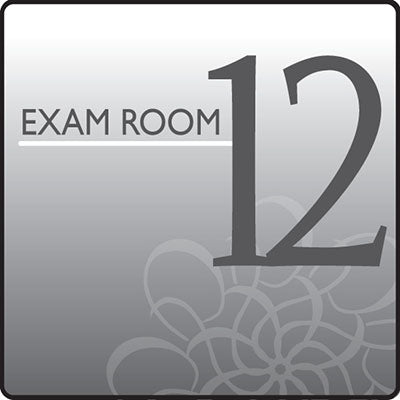 Clinton Standard Exam Room Sign 12 — for Accessories in Clinical and Institutional Care