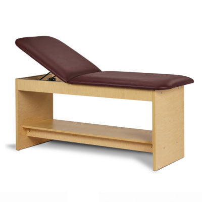 Clinton Panel Leg Series, Treatment Table with Full Shelf, 72" x 27" x 31" — for Treatment and Examination Rooms