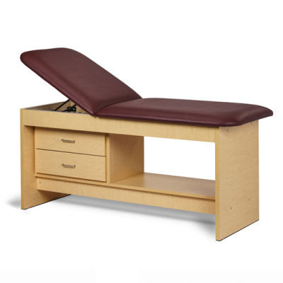 Clinton Panel Leg Series, Treatment Table with Shelf and Drawers, 72" x 27" x 31" — for Treatment and Examination Rooms