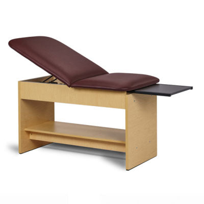 Clinton Panel Leg Series, Space Saver Exam Table with Shelf — for Treatment and Examination Rooms