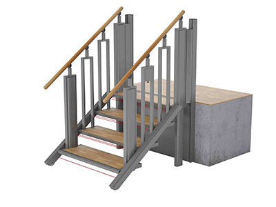 Liftup FlexStep V2 1000 4+1 steps, indoor — for Therapy and Rehabilitation Programs