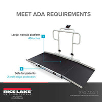 Rice Lake Dual Ramp ADA Compliant Wheelchair Scale — for Mobility and Patient Transport