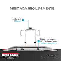 Rice Lake Dual Ramp ADA Compliant Wheelchair Scale — for Mobility and Patient Transport