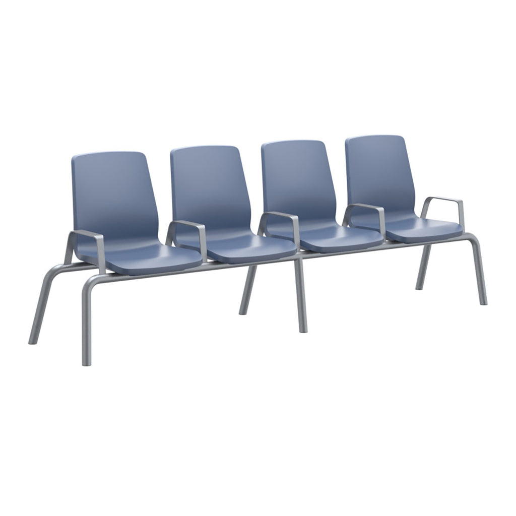 Cortech Waitroom Structured Seating, Blue Grey