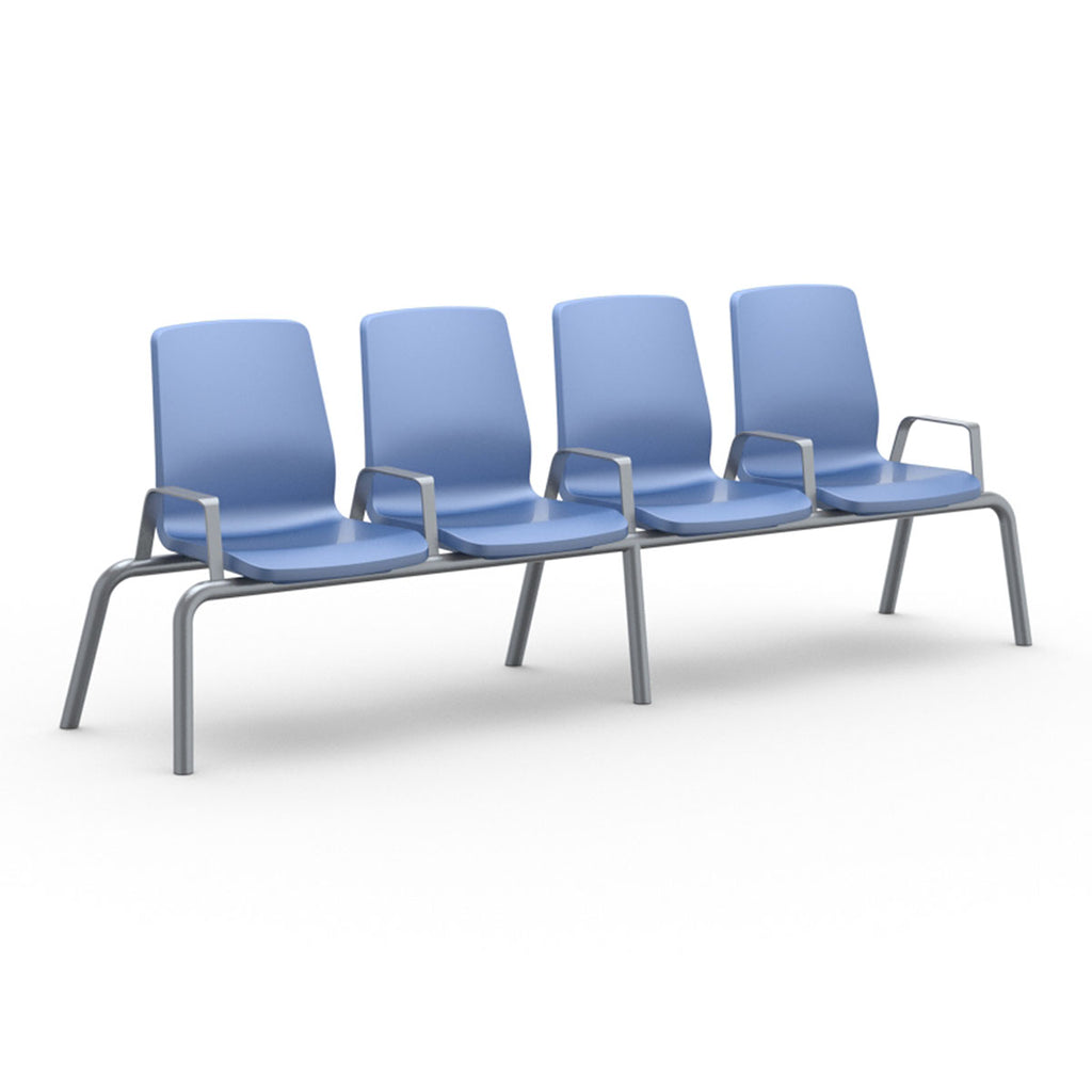 Cortech Waitroom Structured Seating, Blue Grey