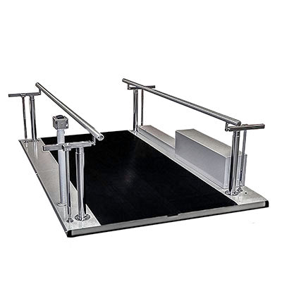 Tri W-G Bariatric Parallel Bars, Motorized Height and Width Adjustable, 12' — for Treatment and Examination Rooms