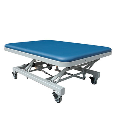Tri W-G Mat Table, Motorized Hi-Lo (17"-39"H), 6'W x 7'L, 750 lb capacity, 220V, international crating extra — for Treatment and Examination Rooms