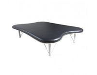 Tri W-G Mat Table, Motorized Hi-Lo (23.5"-35"H), Hour-Glass Top, 6'W x 8'L, 600 lb capacity — for Treatment and Examination Rooms