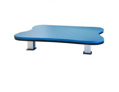 Tri W-G Mat Table, Bariatric Motorized Hi-Lo (17.25"-33"H), Hour-Glass Top, 5'W x 7'L, 750 lb capacity — for Treatment and Examination Rooms