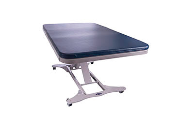 Tri W-G Treatment Table, Bariatric Motor Hi-Lo 1 section, 42" x 78", 750 lb capacity, 220V, international crating extra — for Treatment and Examination Rooms