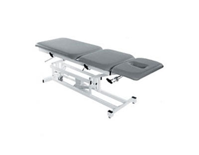 Tri W-G Treatment Table, Motorized Hi-Lo 3 section, fixed center, 27" x 76", with casters — for Treatment and Examination Rooms