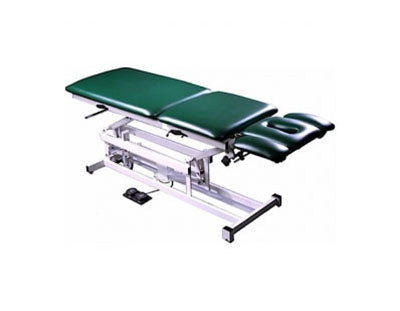 Tri W-G Treatment Table, Motorized Hi-Lo 5 section, fixed center, 27" x 76", with casters — for Treatment and Examination Rooms