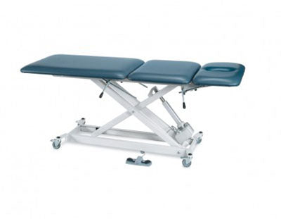 Tri W-G Treatment Table, Motorized Hi-Lo SX 3 section, fixed center, 27" x 76", with casters — for Treatment and Examination Rooms