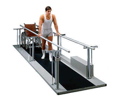 Tri W-G Parallel Bars, Motorized, Height and Width Adjustable, 16' — for Treatment and Examination Rooms