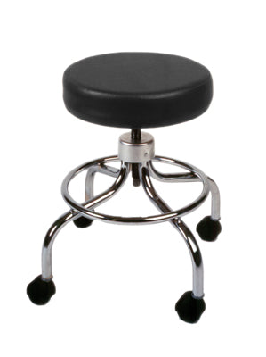 CanDo Mechanical mobile stool, no back, 18" - 24" H, specify upholstery color — for Clinical and Treatment Rooms