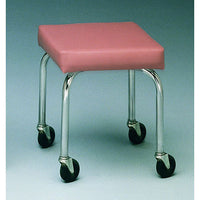 CanDo Mobile stool, no back, square top, 18" H, specify upholstery color — for Clinical and Treatment Rooms