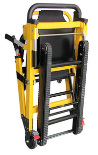 Line2Design Manual Track Stair Chair-4 Wheels-Yellow — for Organized Equipment Storage