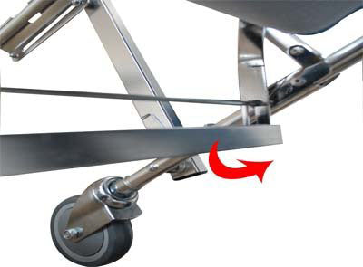 Line2Design Stair Chair-4 Wheel-Blue — for Transportation in Clinical and Institutional Care