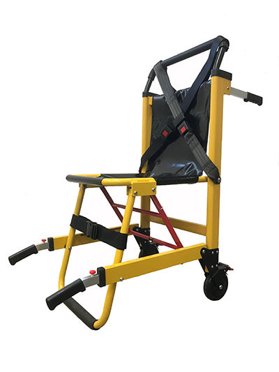 Line2Design Deluxe Heavy Duty Stair Chair-2Wheel-Yellow — for Transportation in Clinical and Institutional Care