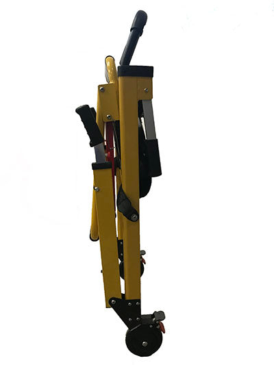 Line2Design Deluxe Heavy Duty Stair Chair-2Wheel-Yellow — for Transportation in Clinical and Institutional Care
