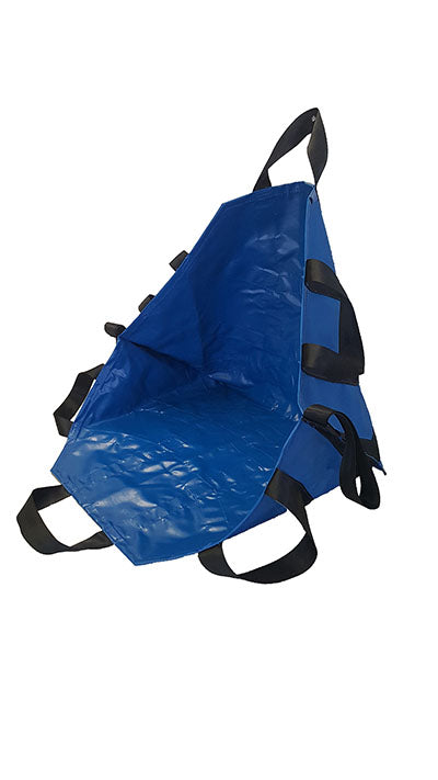 Line2Design Portable Transport Seat/Chair, All Impervious w/8 Handles, Royal Blue — for Flexibility and Mobility Training