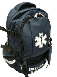 Line2Design First Aid Kit, Large Medical Backpack, 21.25" x 14" x 12", Navy — for Medical Bags and Supplies in Clinical and Institutional Care
