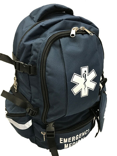 Line2Design First Aid Kit, Large Medical Backpack, 21.25" x 14" x 12", Navy — for Medical Bags and Supplies in Clinical and Institutional Care