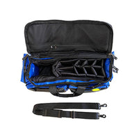 Line2Design Deluxe O2 Bag, All Impervious, 27" x 12" x10", Royal Blue — for Medical Bags and Supplies in Clinical and Institutional Care