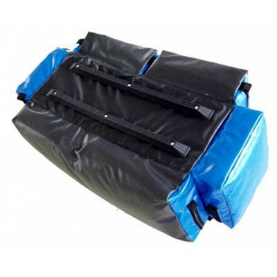 Line2Design Deluxe O2 Bag, All Impervious, 27" x 12" x10", Royal Blue — for Medical Bags and Supplies in Clinical and Institutional Care