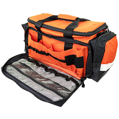 Line2Design Elite Trauma Bag, 25.25" x 13.75" x 11.50", Orange — for Medical Bags and Supplies in Clinical and Institutional Care