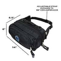 Line2Design Deluxe First Aid Fanny Pack, 11.5" x 5" x 7.5" — for Medical Bags and Supplies in Clinical and Institutional Care