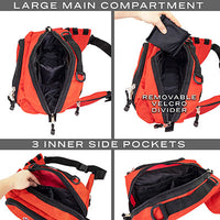 Line2Design Deluxe First Aid Fanny Pack, 11.5" x 5" x 7.5" — for Medical Bags and Supplies in Clinical and Institutional Care