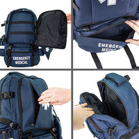 Line2Design Large Medical Backpack, 21.25" x 14" x 12", Navy — for Medical Bags and Supplies in Clinical and Institutional Care
