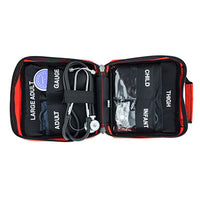 Line2Design Blood Pressure Multi-cuff Kit 5 with XL High Contrast Gauge and Stethoscope, Red — for Blood Pressure Monitoring