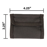 Line2Design GlovePouch, Holds 2-Pair Disposable Latex Gloves, Black — for Medical Bags and Supplies in Clinical and Institutional Care