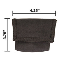Line2Design GlovePouch, Holds 6-Pairs Disposable Latex Gloves, Black — for Medical Bags and Supplies in Clinical and Institutional Care