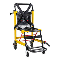 Line2Design Deluxe, Heavy Duty Stair Chair with 4 Wheels, Yellow — for Transportation in Clinical and Institutional Care