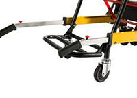 Line2Design Deluxe, Heavy Duty Stair Chair with 4 Wheels, Yellow — for Transportation in Clinical and Institutional Care