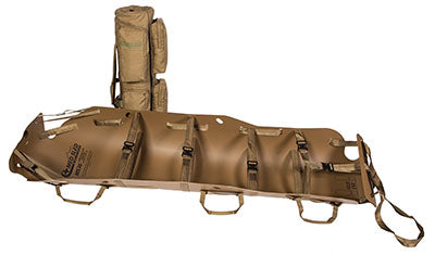 Ethos Med Sled, Vertical Lift Rescue Sled, 36", Coyote Brown — for Flexibility and Mobility Training