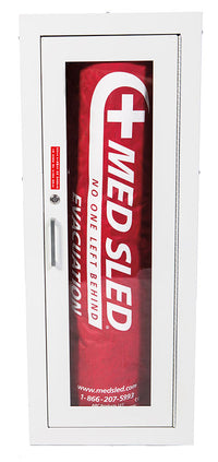 Ethos Med Sled Steel Case Storage Device for 1x Standard 36" Adult Sled or 1x Youth 28" Sled — for Flexibility and Mobility Training