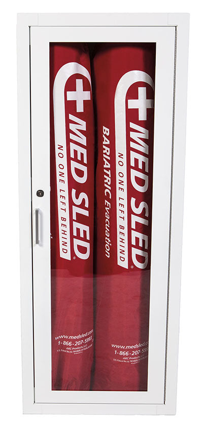 Ethos Med Sled Steel Case Storage Device for 2x Bariatric or 2x Standard or 2x Youth 28" Sleds — for Flexibility and Mobility Training
