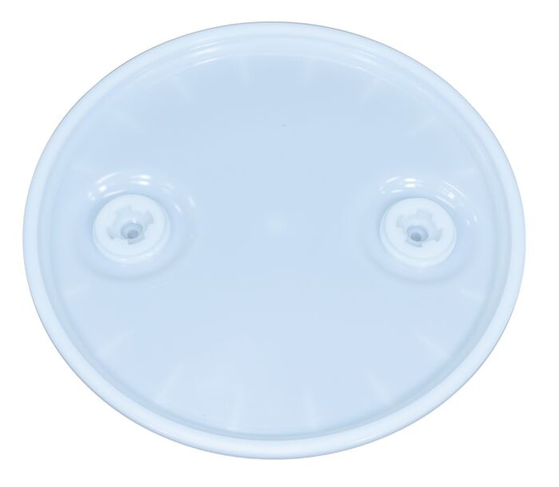 Justrite 1601LBG2 Lid Replacement With Two 2 by 2in Bung Holes for 1601 Poly Drum Barrel Industrial Safety Products