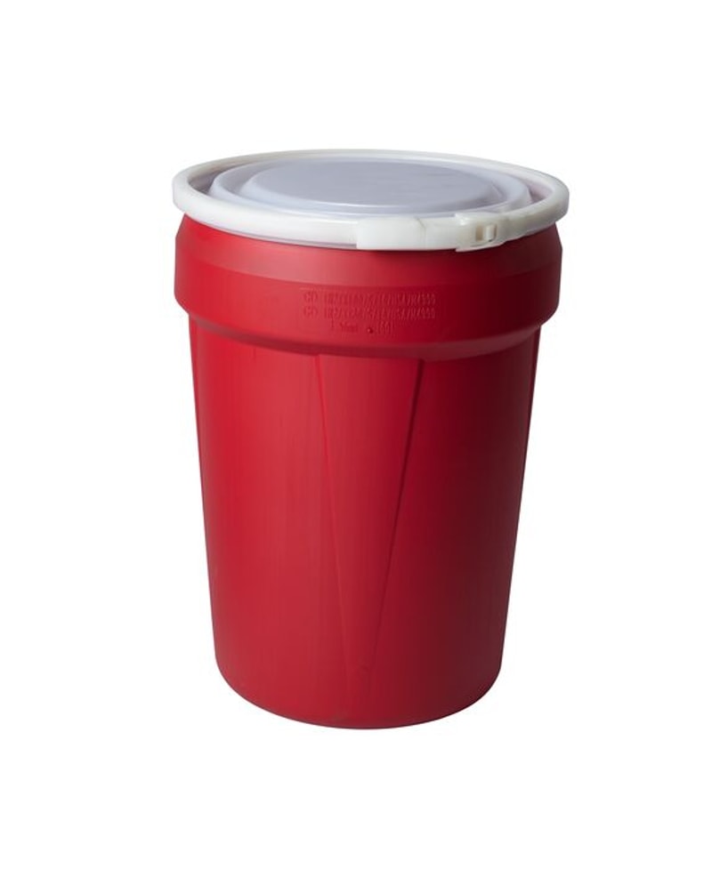 Justrite 1601 Plastic Lever-Lock, Lab Plastic Barrel Drum Industrial Safety Products