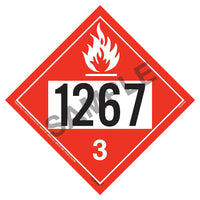 J.J. Keller 1267 Placard - Class 3 Flammable Liquid