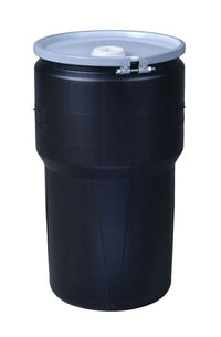 Justrite 1610MBRBG1 14 Gallon, Metal Bolt Ring, Lab Pack Open Head Plastic Barrel Drum with 1x2in and 1x3/4in Bung Holes Industrial Safety Products