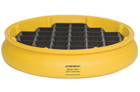 Justrite 1615 Drum Tray with Grating for Drum Dolly Spill Control
